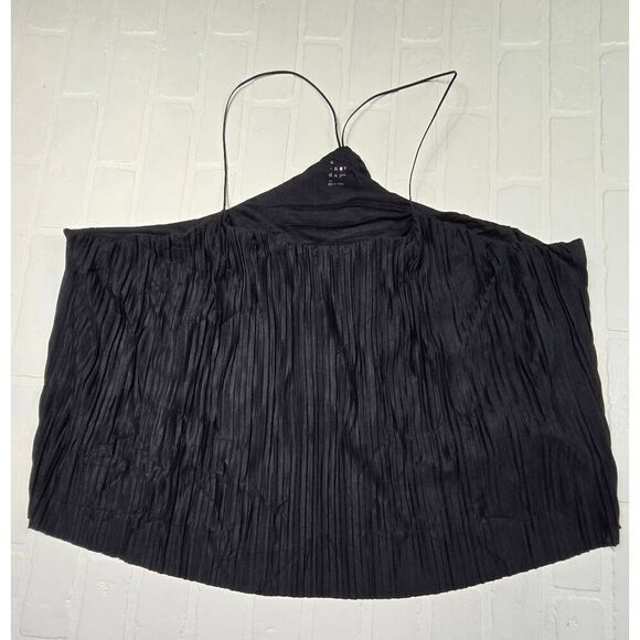 A new day Black Plisse Top 3X - Picture 1 of 3